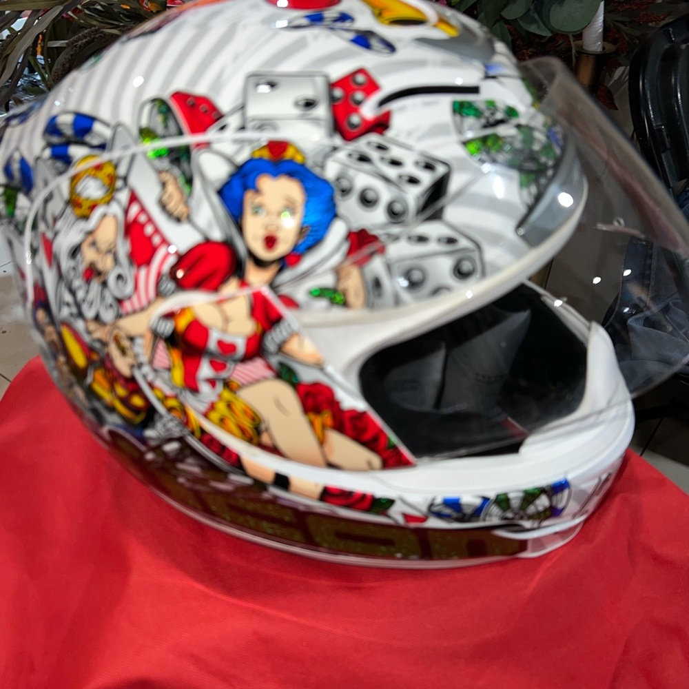Graphic Motorcycle hydra dry Helmet with Colorful Design - Picture 3 of 12